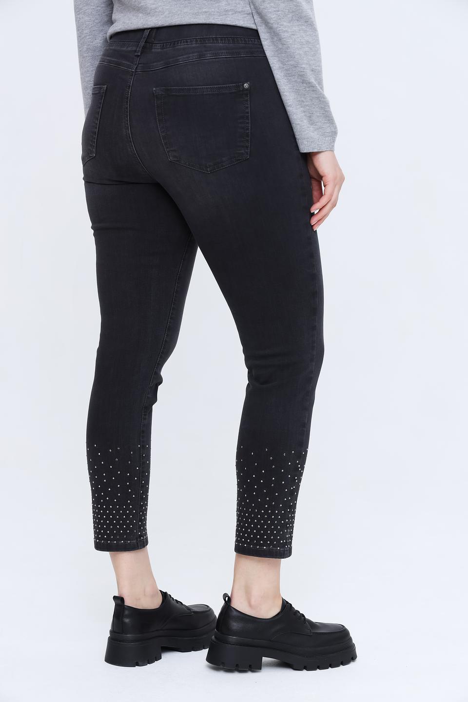 Джинсы с декором Rabe collection чёрные