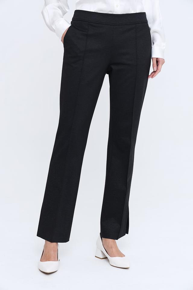 Брюки Lecomte чёрные с разрезом