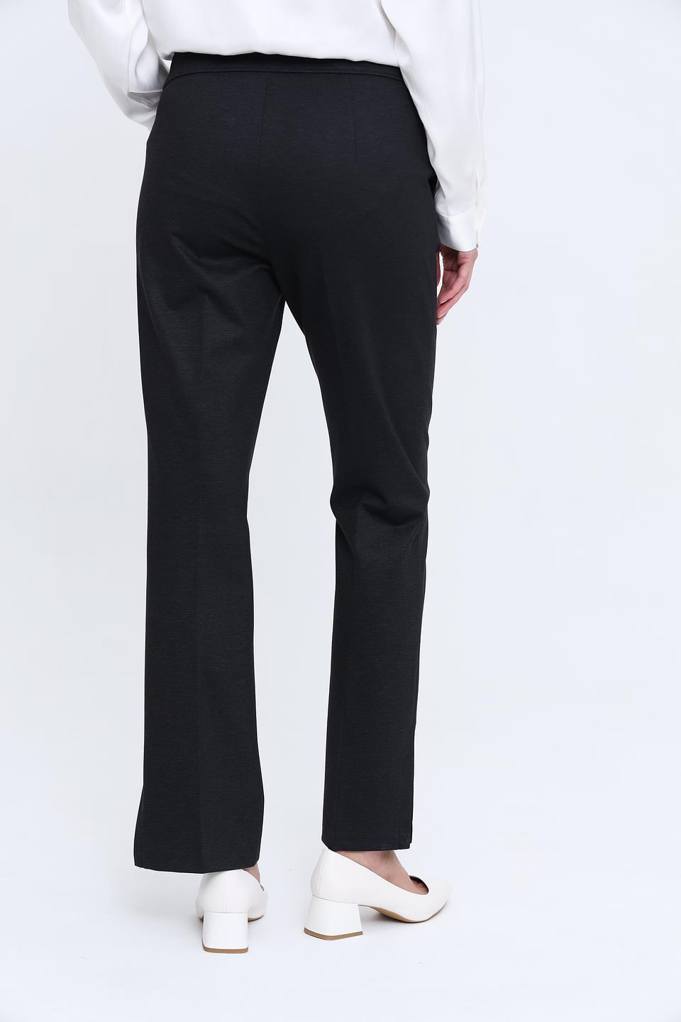 Брюки Lecomte чёрные с разрезом