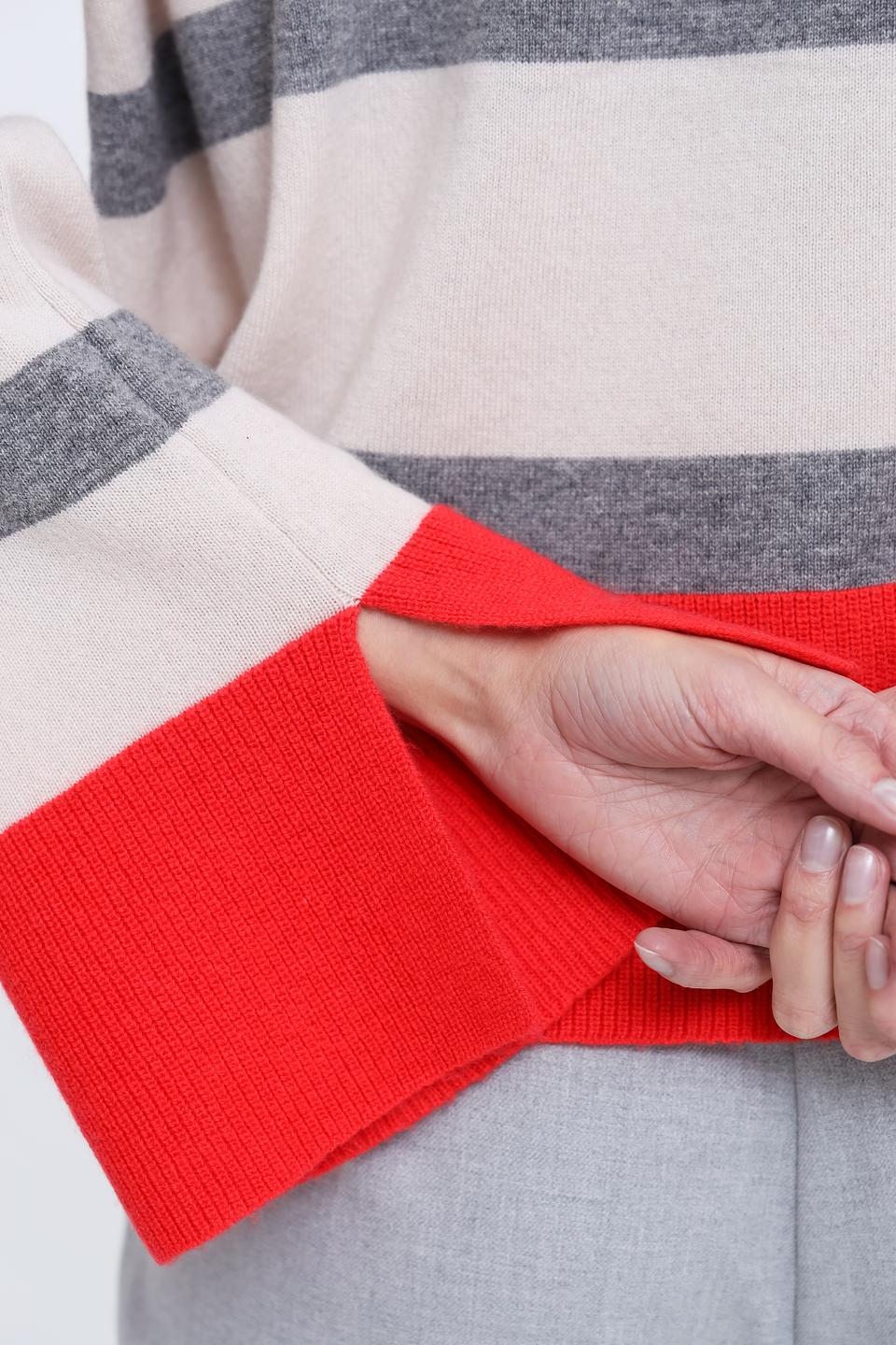 Джемпер Icona в полоску, красный