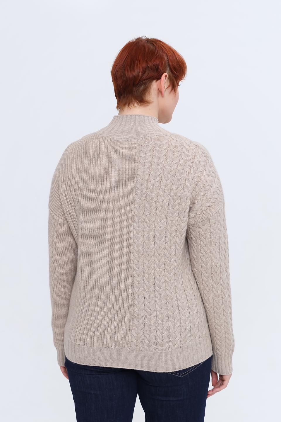 Пуловер Gerry Weber с косами бежевый