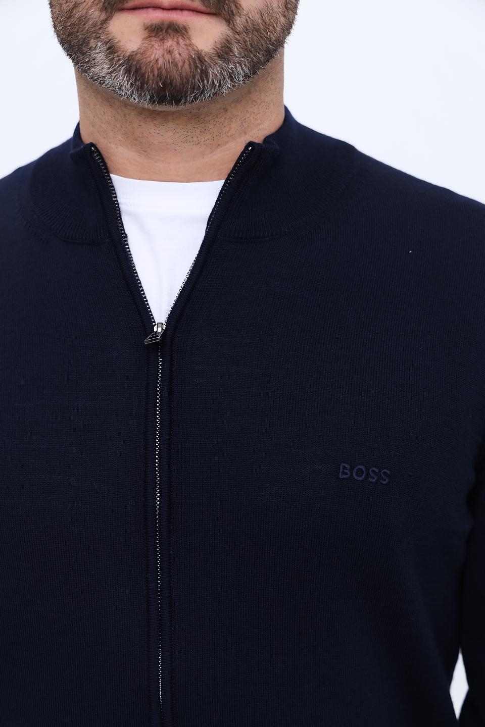 Кардиган Boss Black тёмно-синий