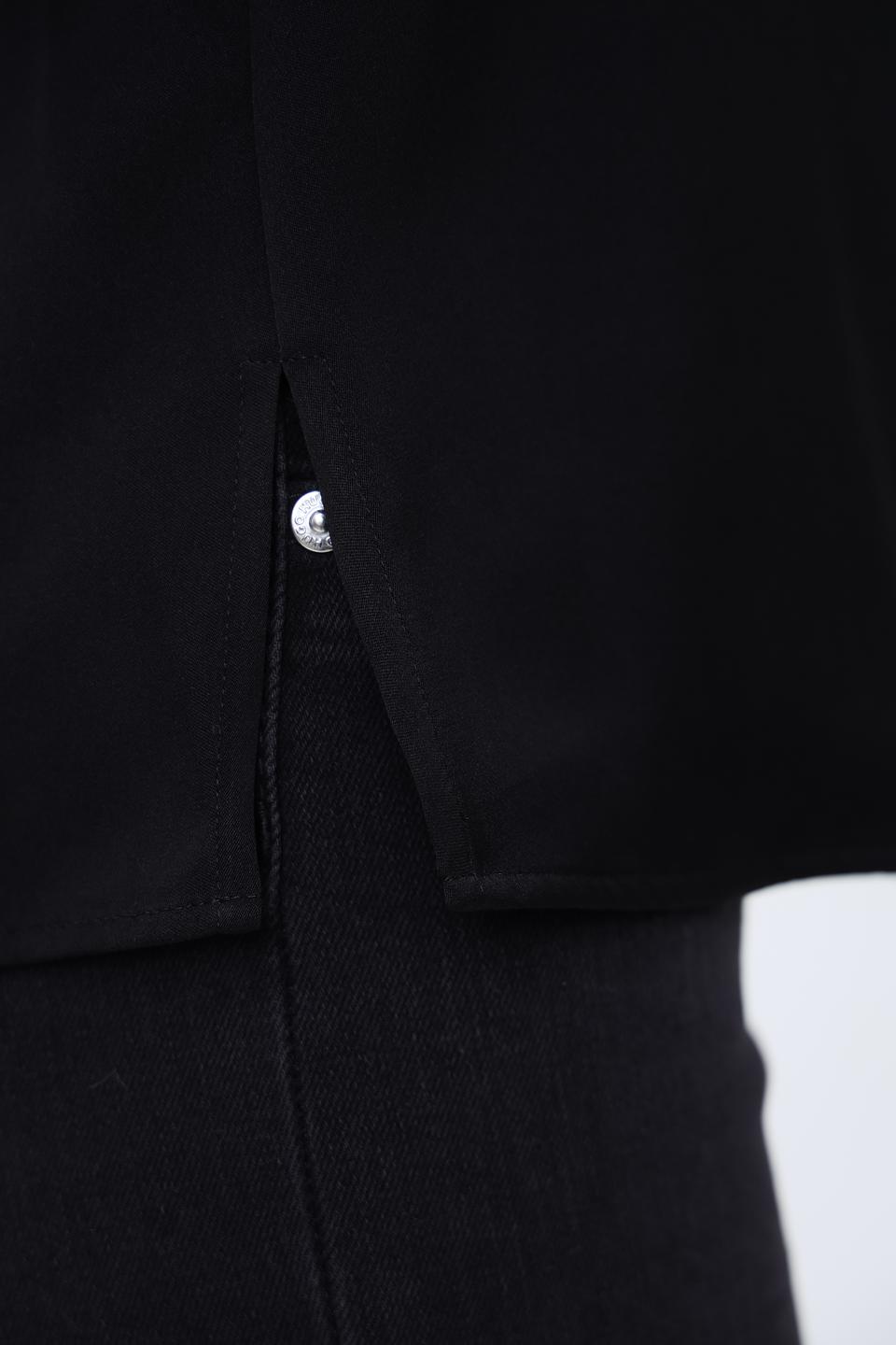 Блуза Boss Black с завязкой чёрная