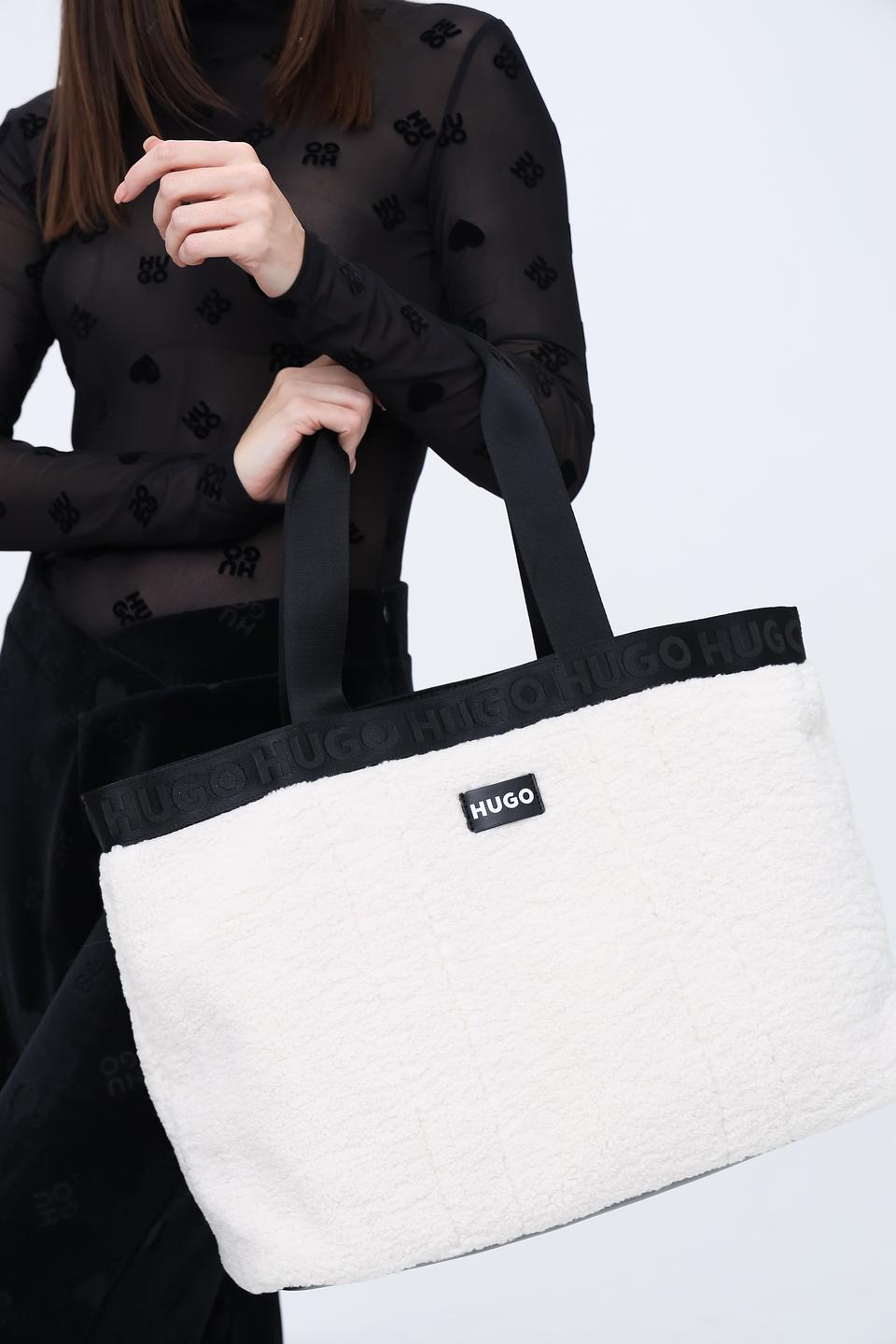 Сумка Hugo женская стеганая бежевая