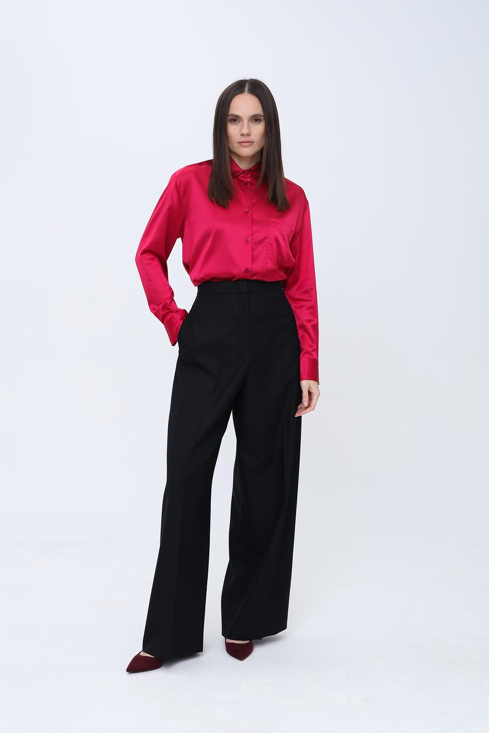 Брюки Boss Black широкие чёрные