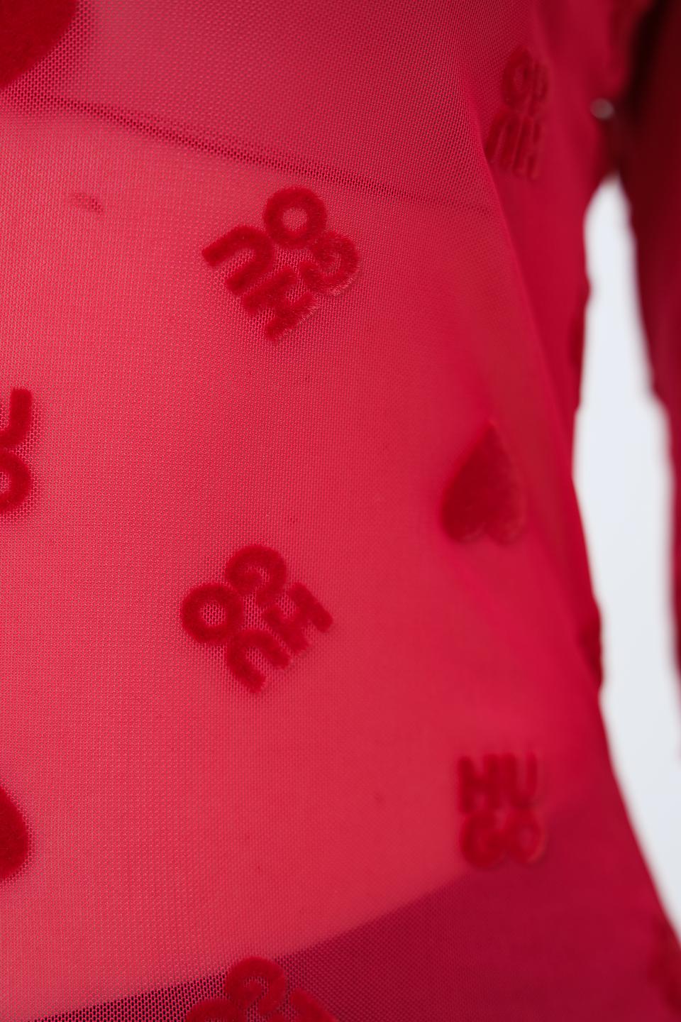 Водолазка Hugo с принтом сердец