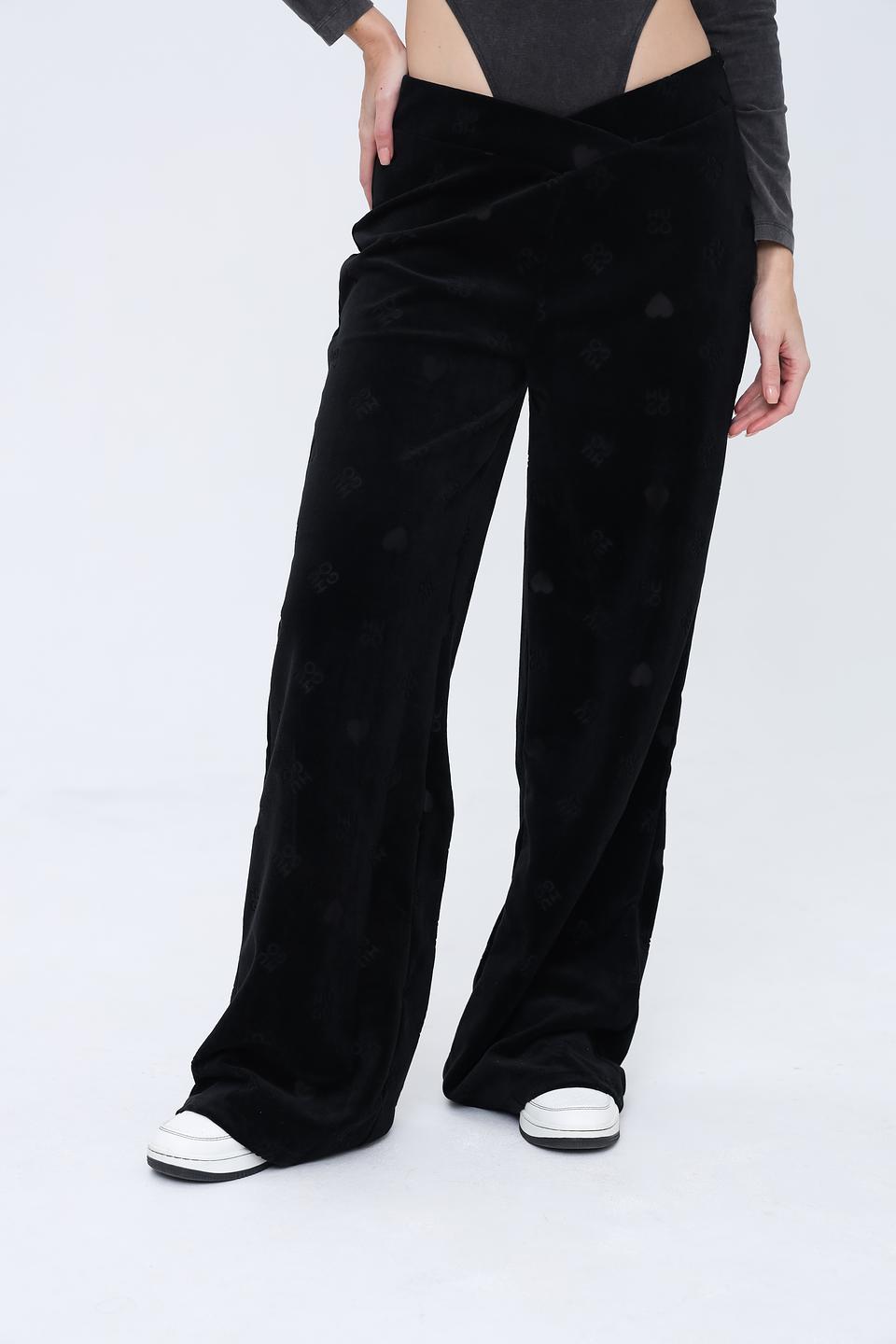 Брюки Hugo с принтом чёрный