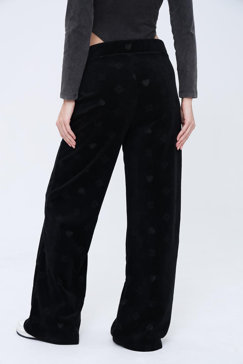 Брюки Hugo с принтом чёрный