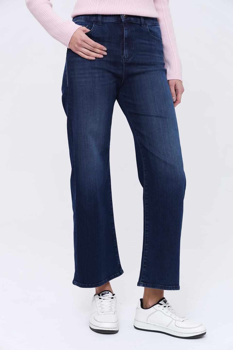 Джинсы Emporio Armani клеш тёмно-синие