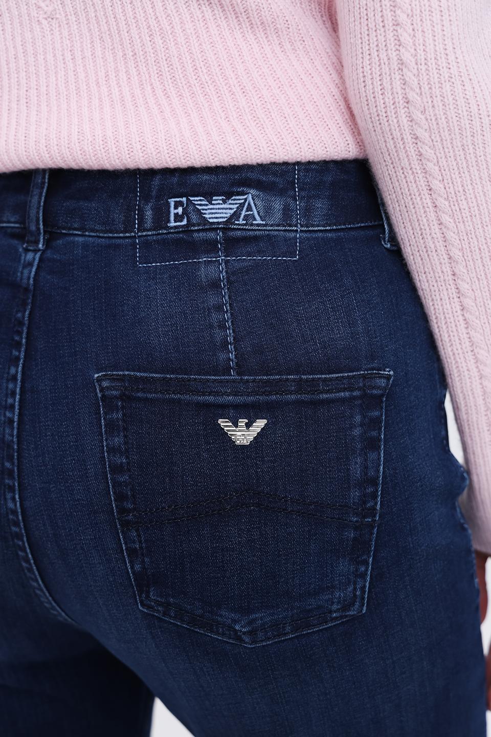 Джинсы Emporio Armani клеш тёмно-синие