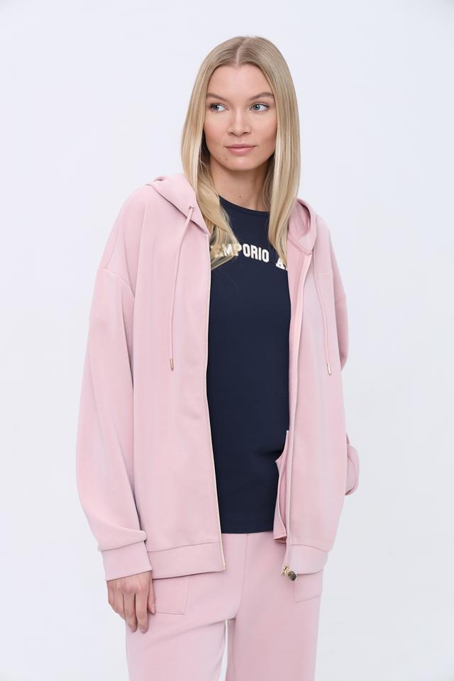 Толстовка EA7 женская пудрово-розовая