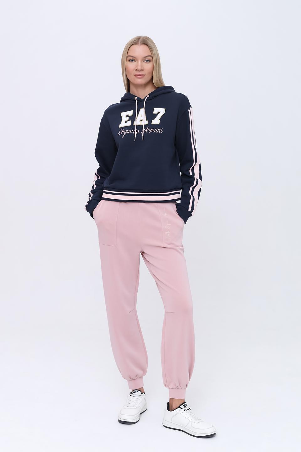 Толстовка EA7 женская с логотипом