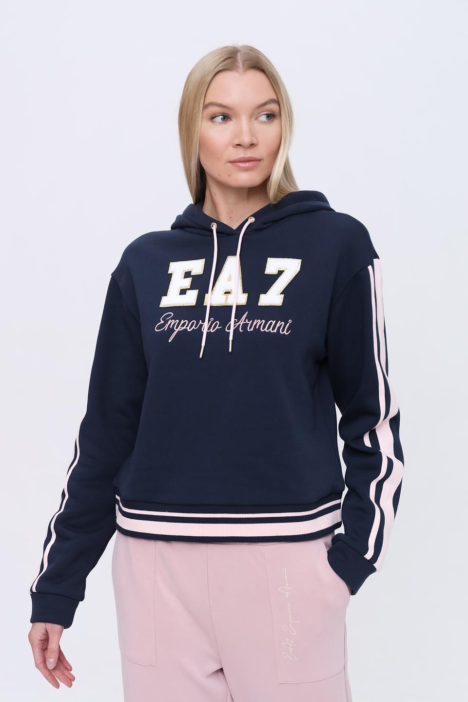 Толстовка EA7 женская с логотипом