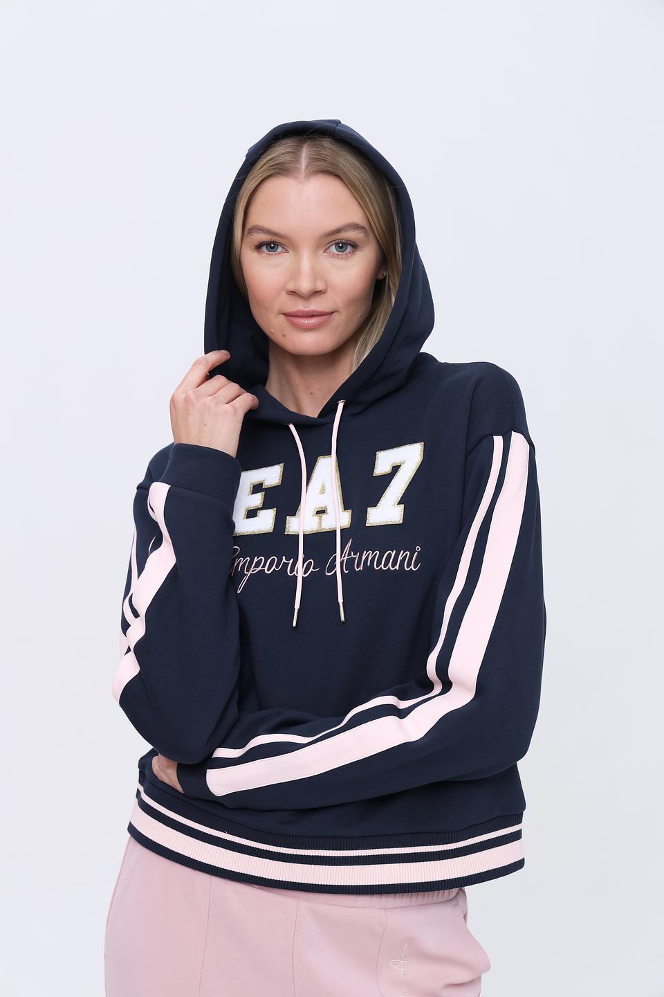 Толстовка EA7 женская с логотипом