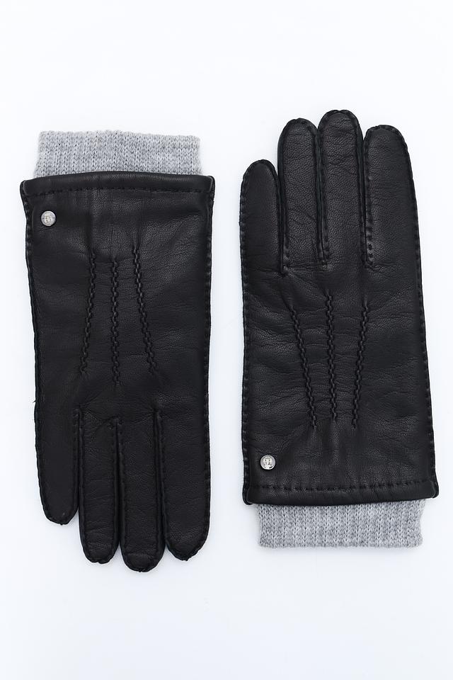 Перчатки Roeckl кожа чёрные