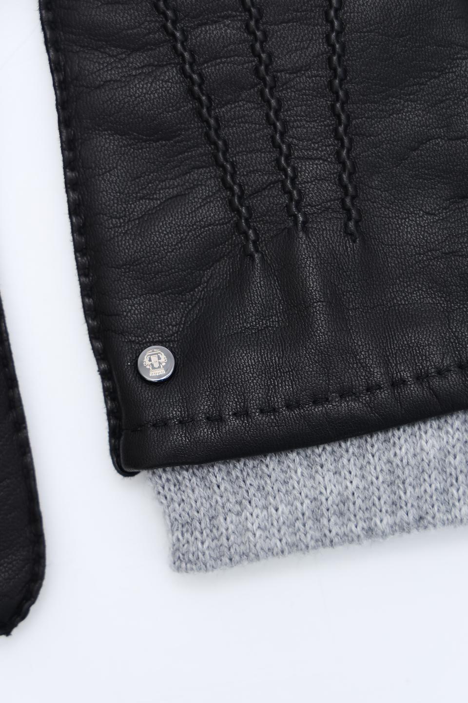 Перчатки Roeckl кожа чёрные