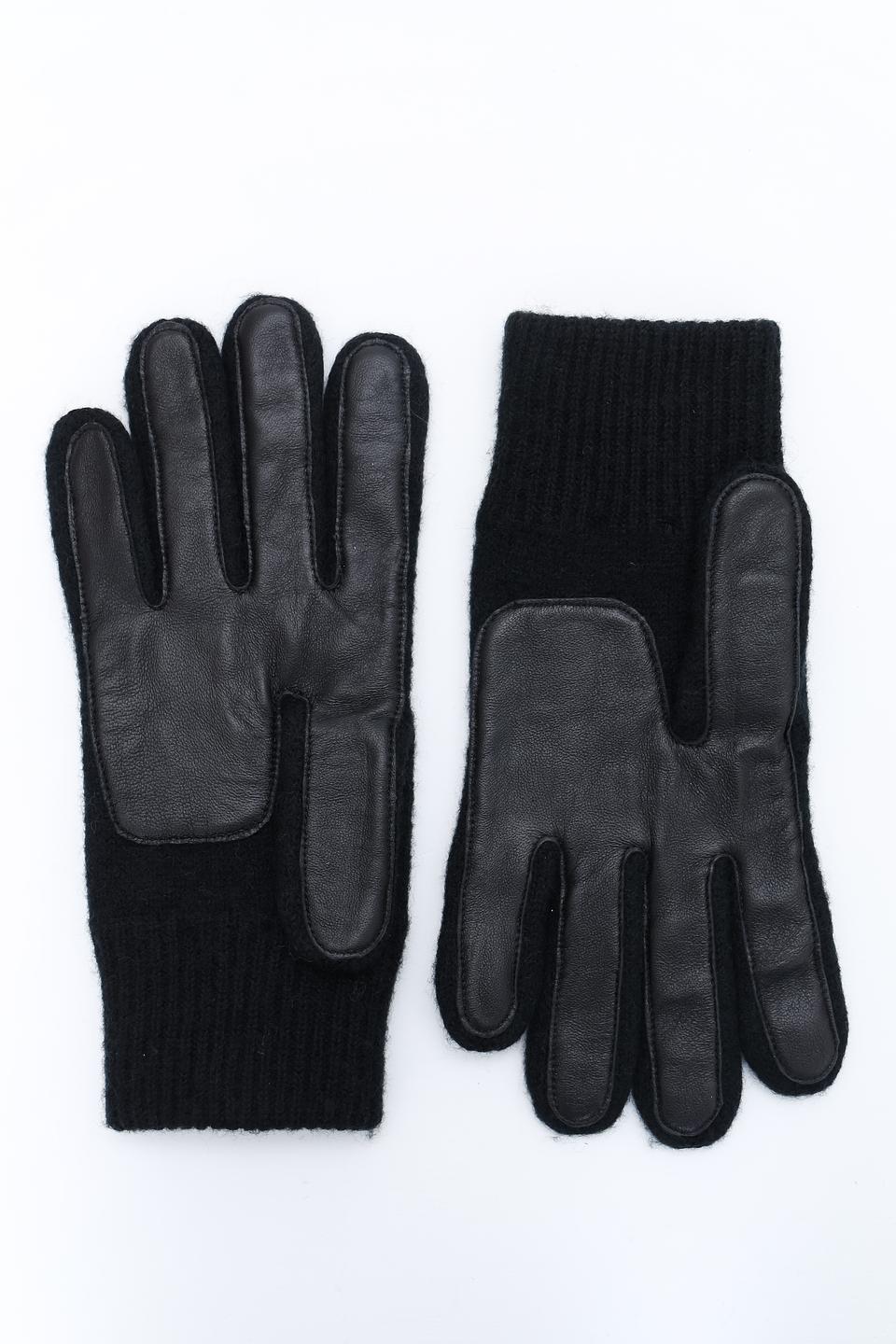 Перчатки Roeckl чёрные кожаные