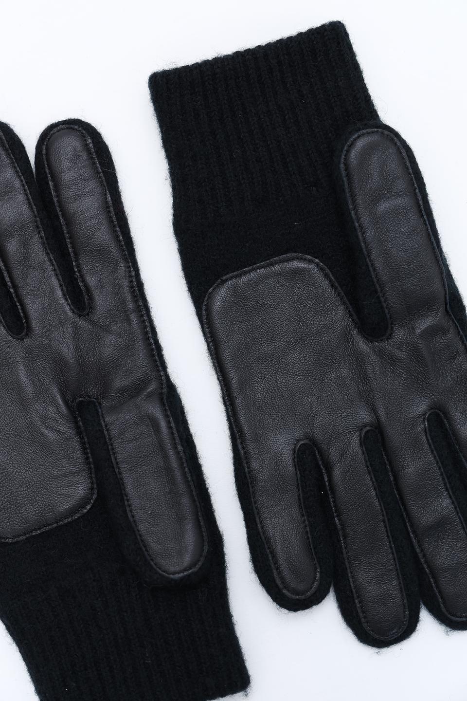 Перчатки Roeckl чёрные кожаные