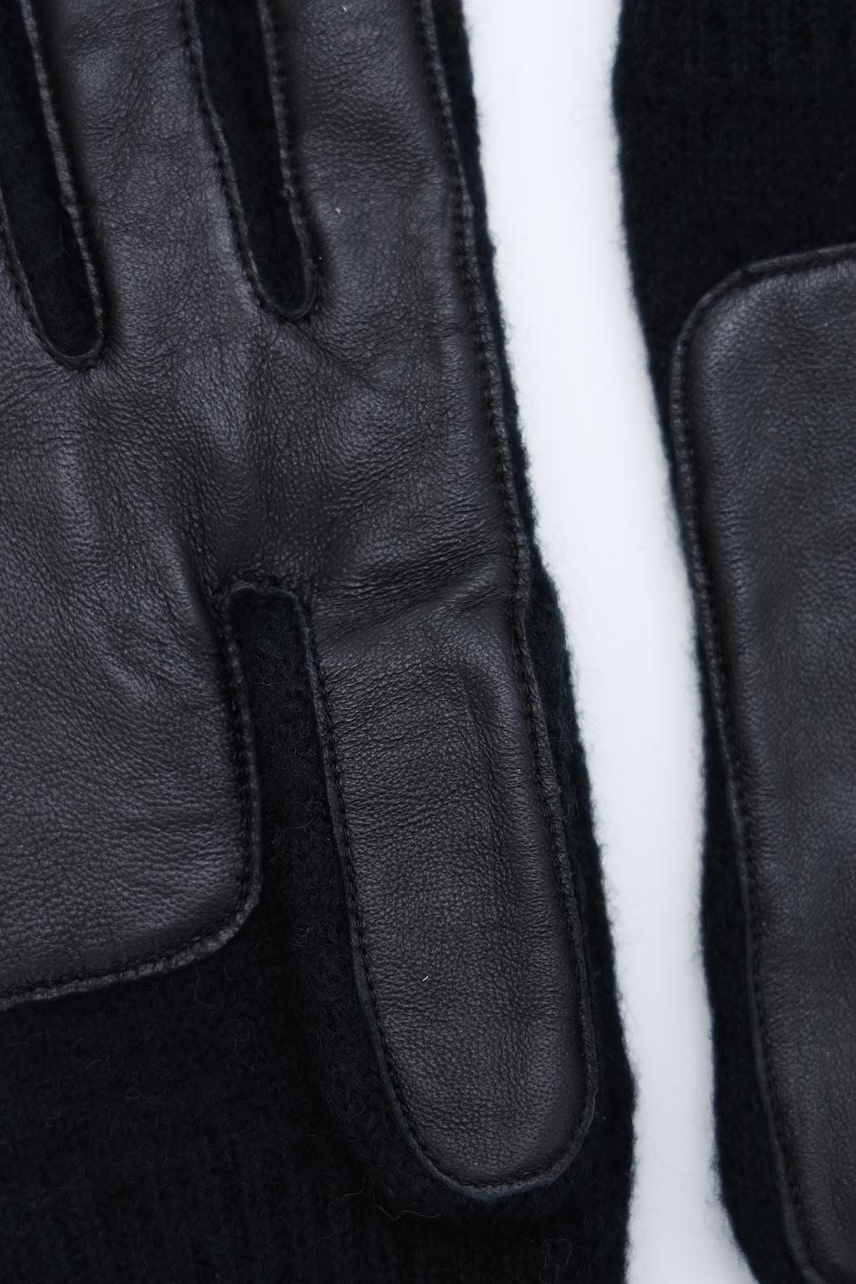 Перчатки Roeckl чёрные кожаные