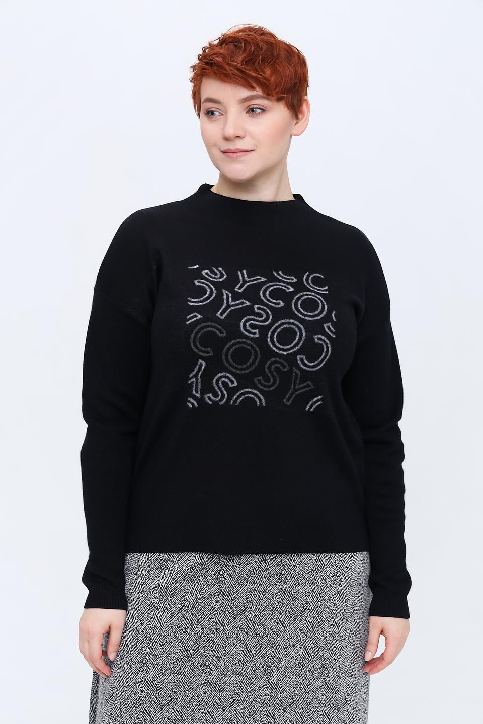 Пуловер Gerry Weber с принтом черный