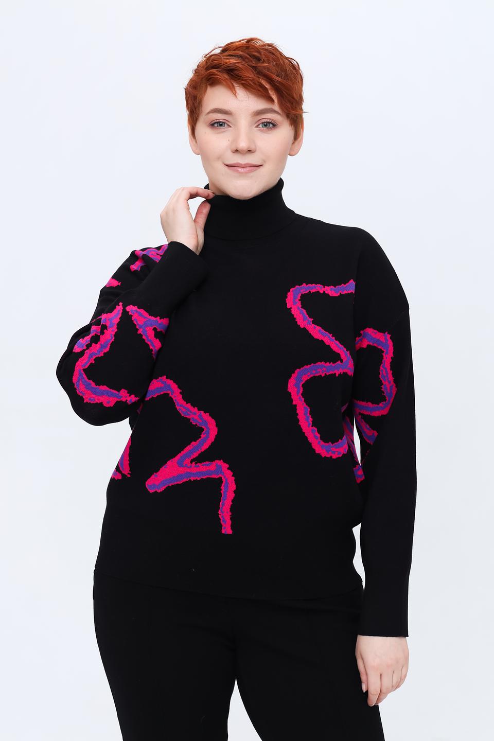 Пуловер Gerry Weber с принтом чёрный