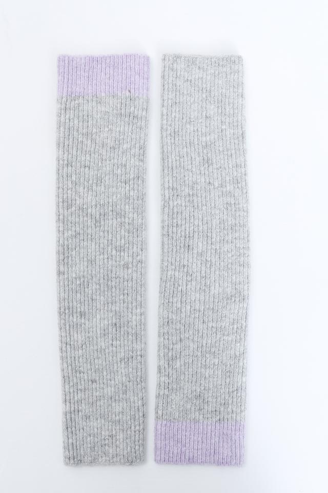 Перчатки Tom Tailor серые с лавандовым