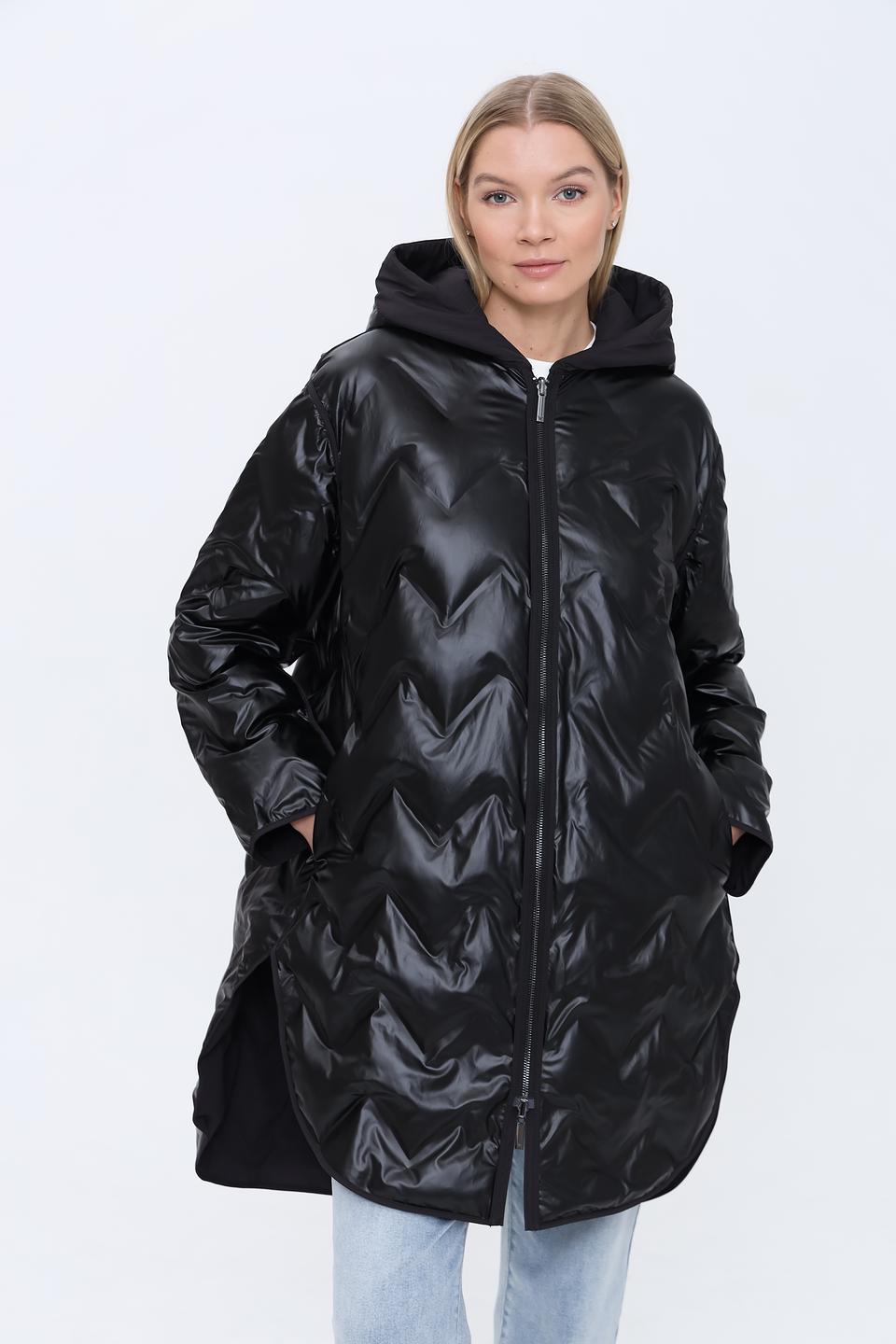 Пальто Emporio Armani стеганое чёрное