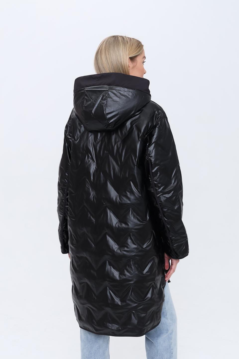 Пальто Emporio Armani стеганое чёрное