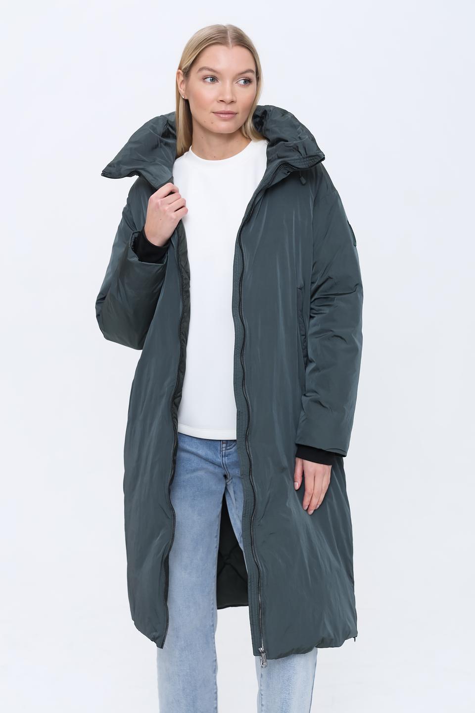 Пальто Bomboogie стеганое зелёное