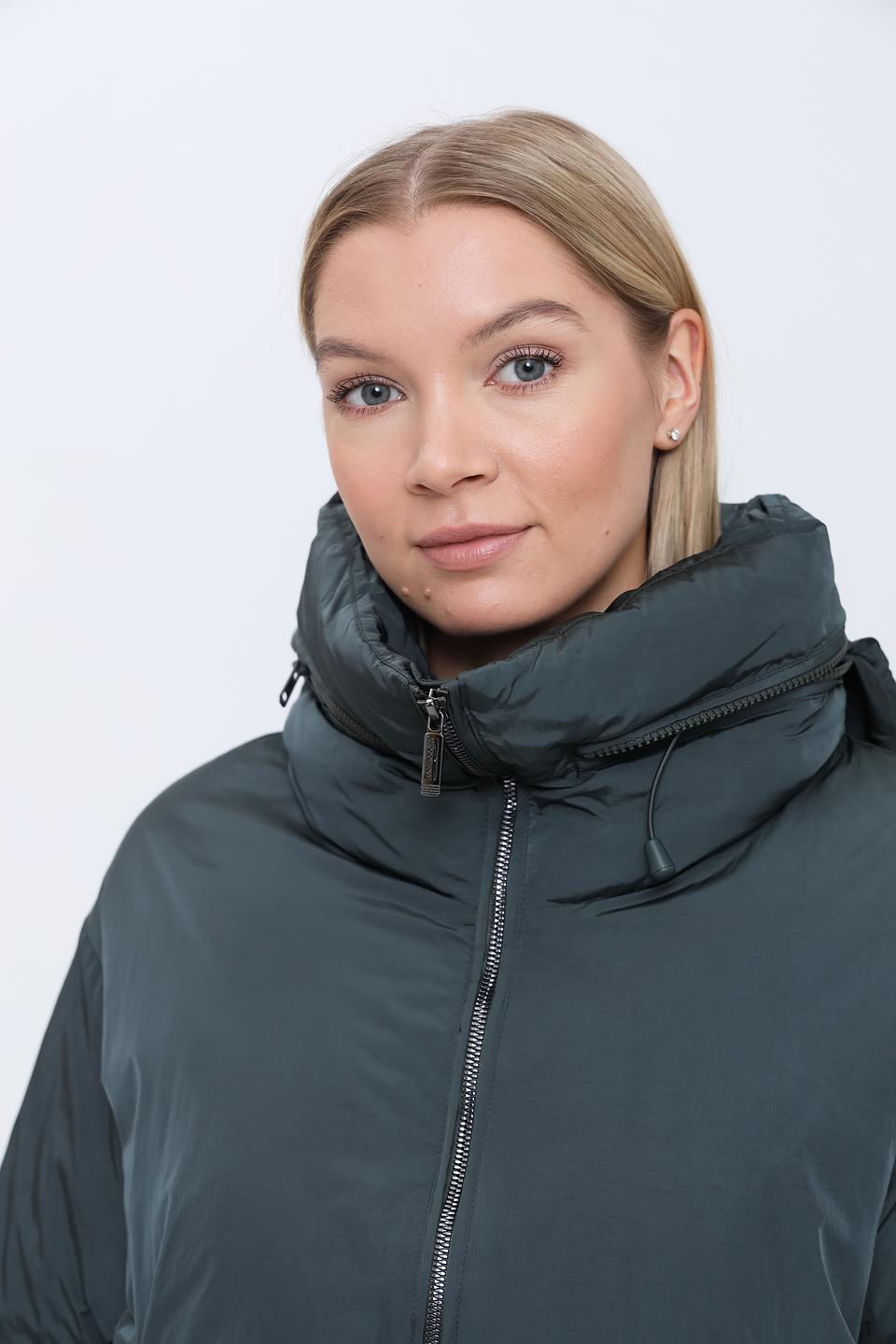 Пальто Bomboogie стеганое зелёное