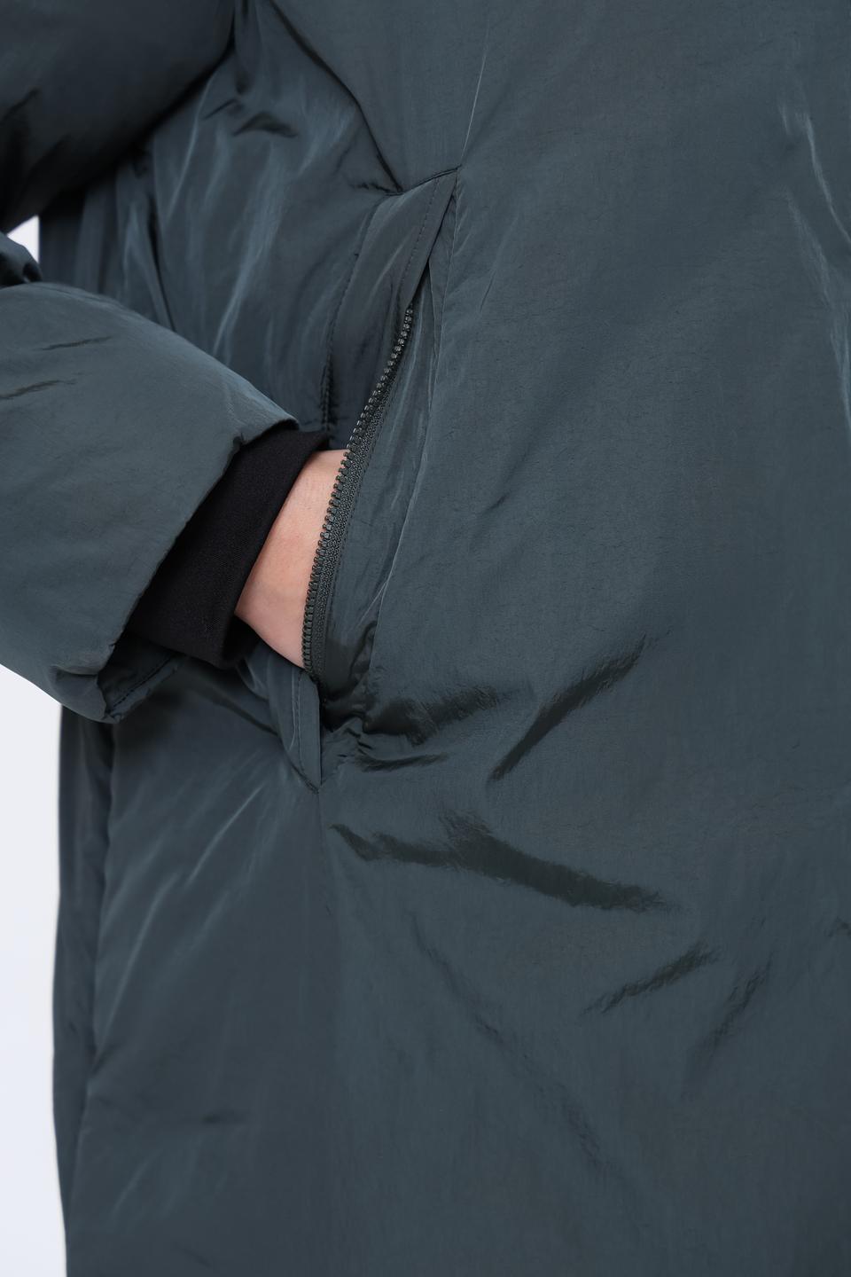 Пальто Bomboogie стеганое зелёное