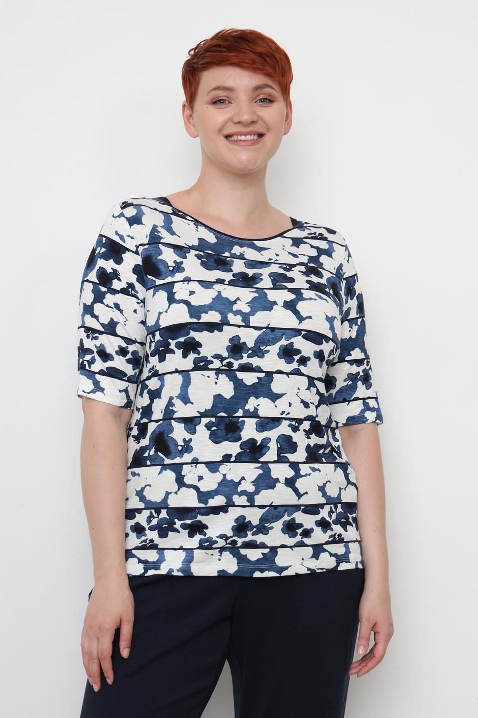 Футболка Barbara Lebek с цветочным принтом