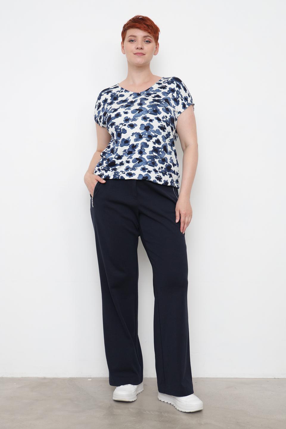 Футболка Lebek с цветочным принтом