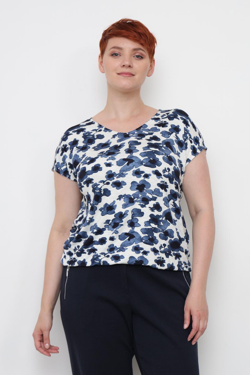 Футболка Lebek с цветочным принтом