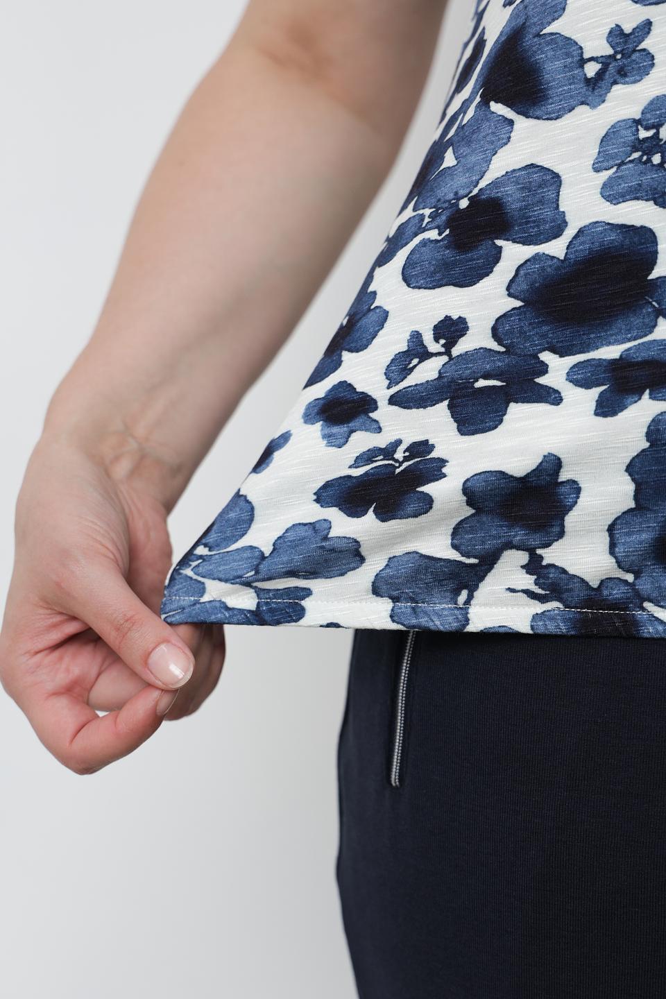 Футболка Lebek с цветочным принтом