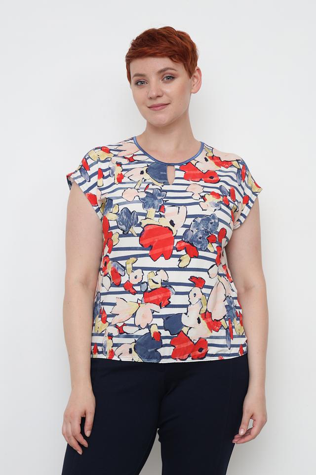 Футболка Lebek с цветочным принтом
