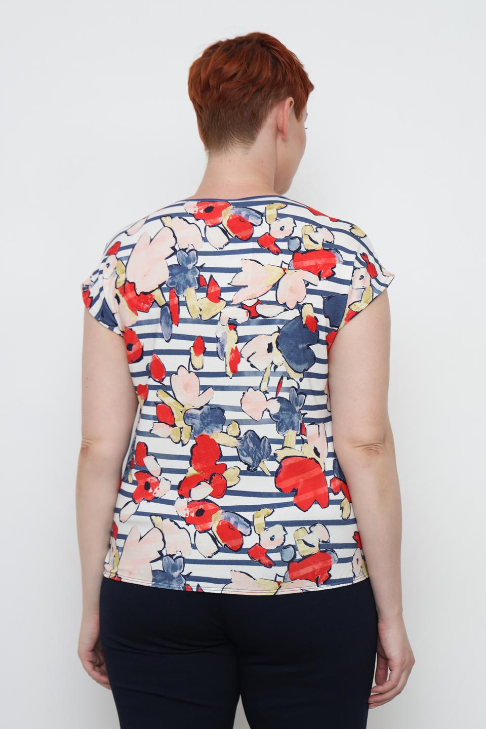 Футболка Lebek с цветочным принтом