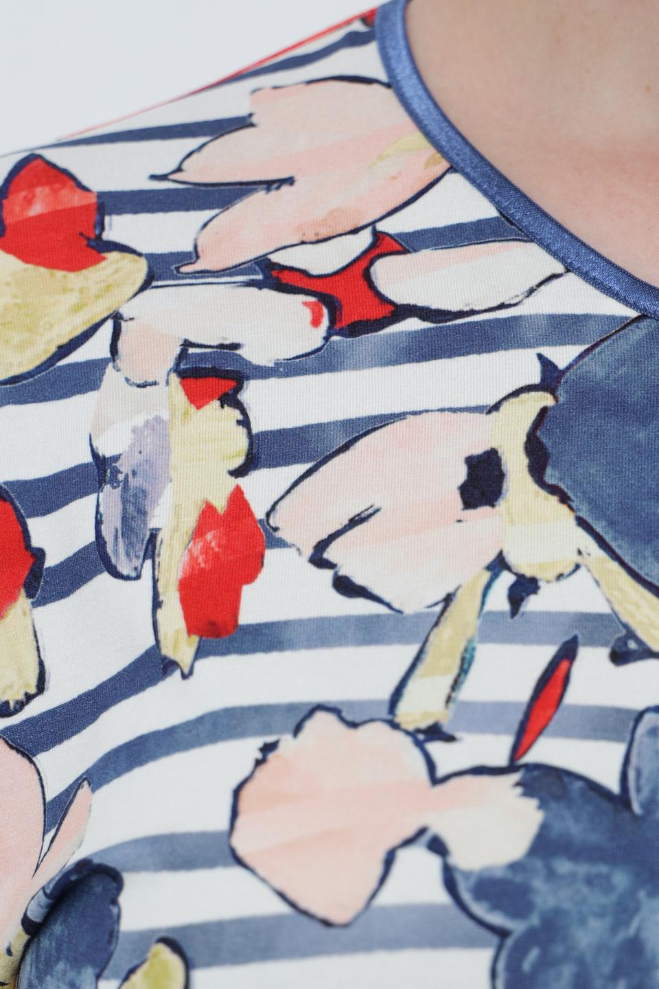 Футболка Lebek с цветочным принтом