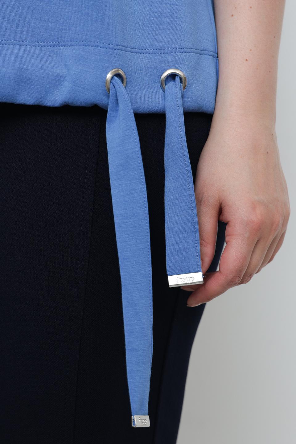 Футболка Frapp с принтом голубая