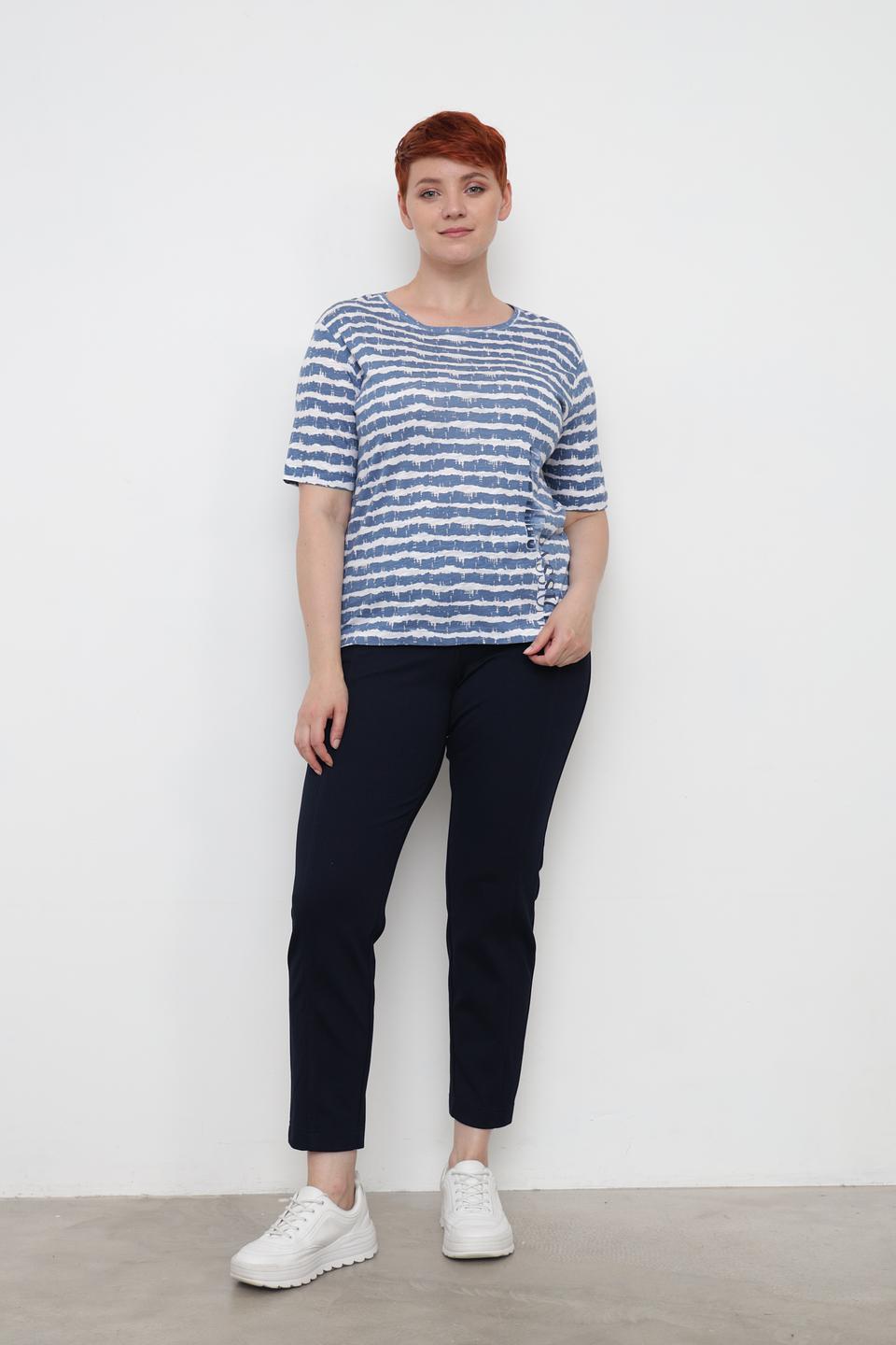 Брюки трикотажные Rabe collection темно-синие