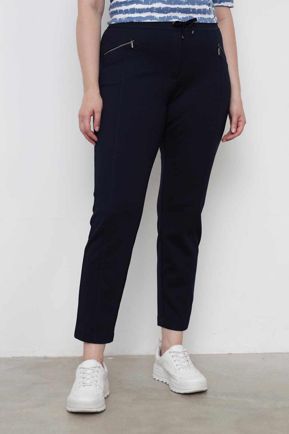 Брюки трикотажные Rabe collection темно-синие