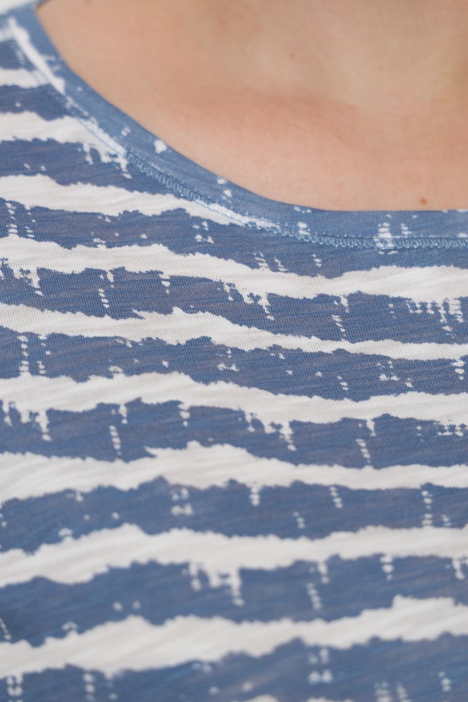 Футболка Rabe collection в полоску голубую