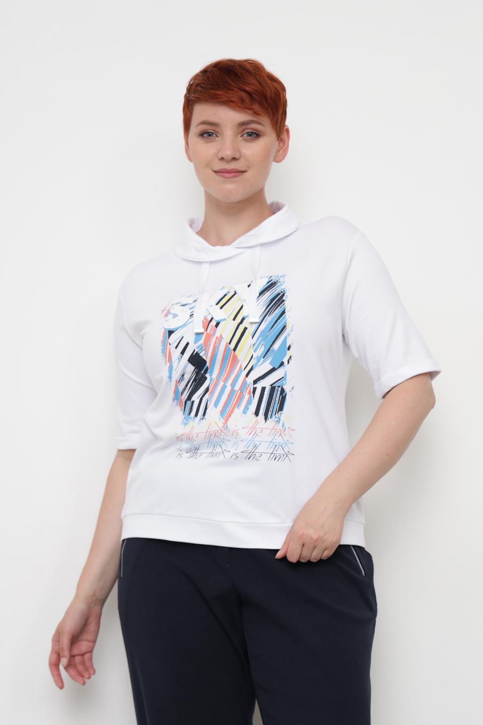 Футболка Thomas Rabe с принтом белая