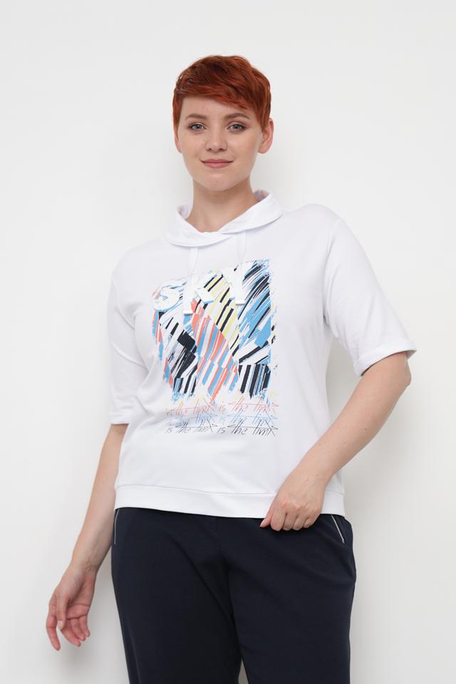 Футболка Thomas Rabe с принтом белая