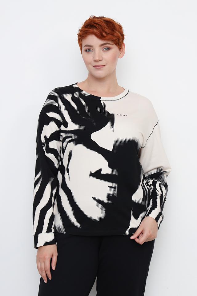 Лонгслив Lecomte с принтом зебры