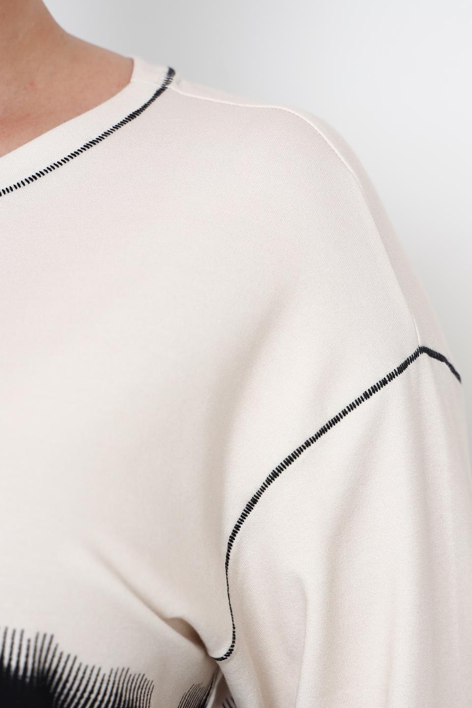 Лонгслив Lecomte с принтом зебры