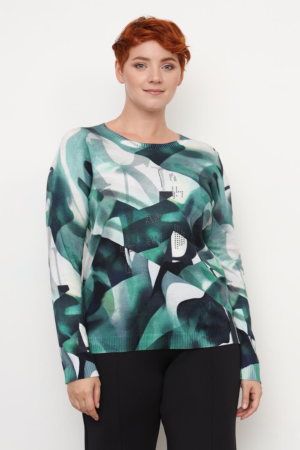 Пуловер Lecomte с абстрактным рисунком