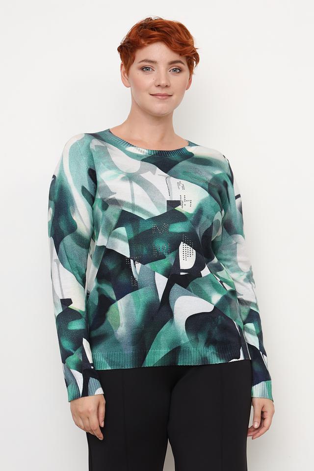 Пуловер Lecomte с абстрактным рисунком