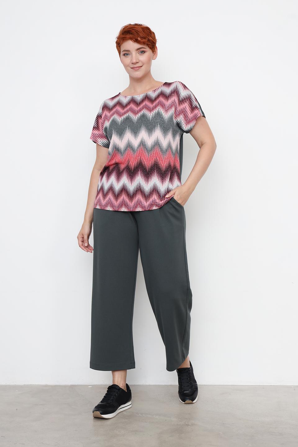 Брюки кюлоты Via Appia серые