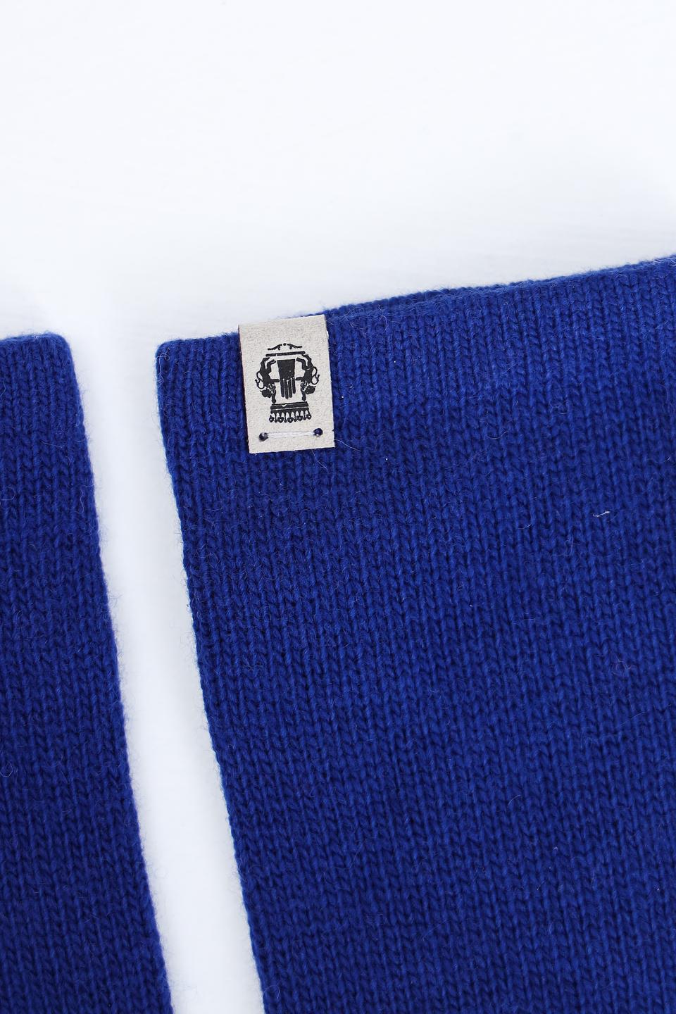 Перчатки Roeckl синие без пальцев